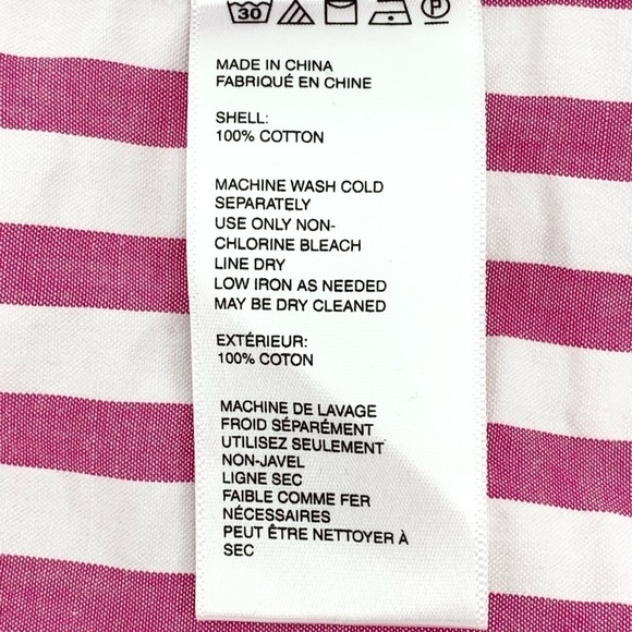 NWT Urban Outfitters Pink Striped Crinkle Cotton Mini Skirt - Picture 8 of 9